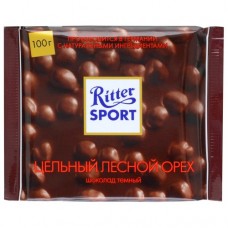 Шоколад Ritter Sport темный с цельным лесным орехом